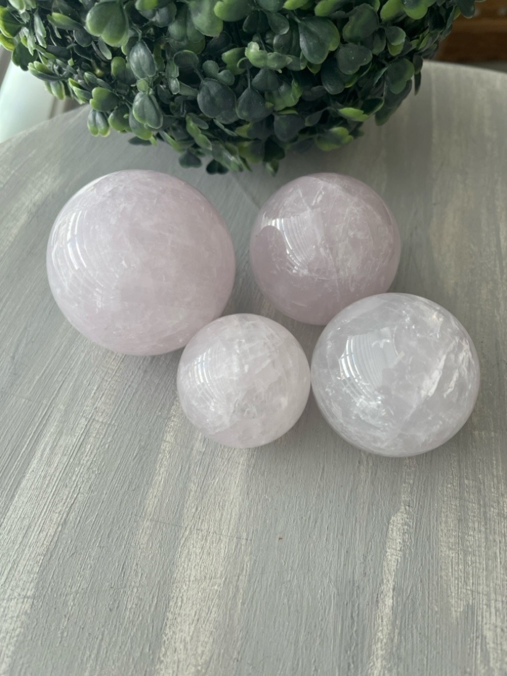 Lavender quartz sphere